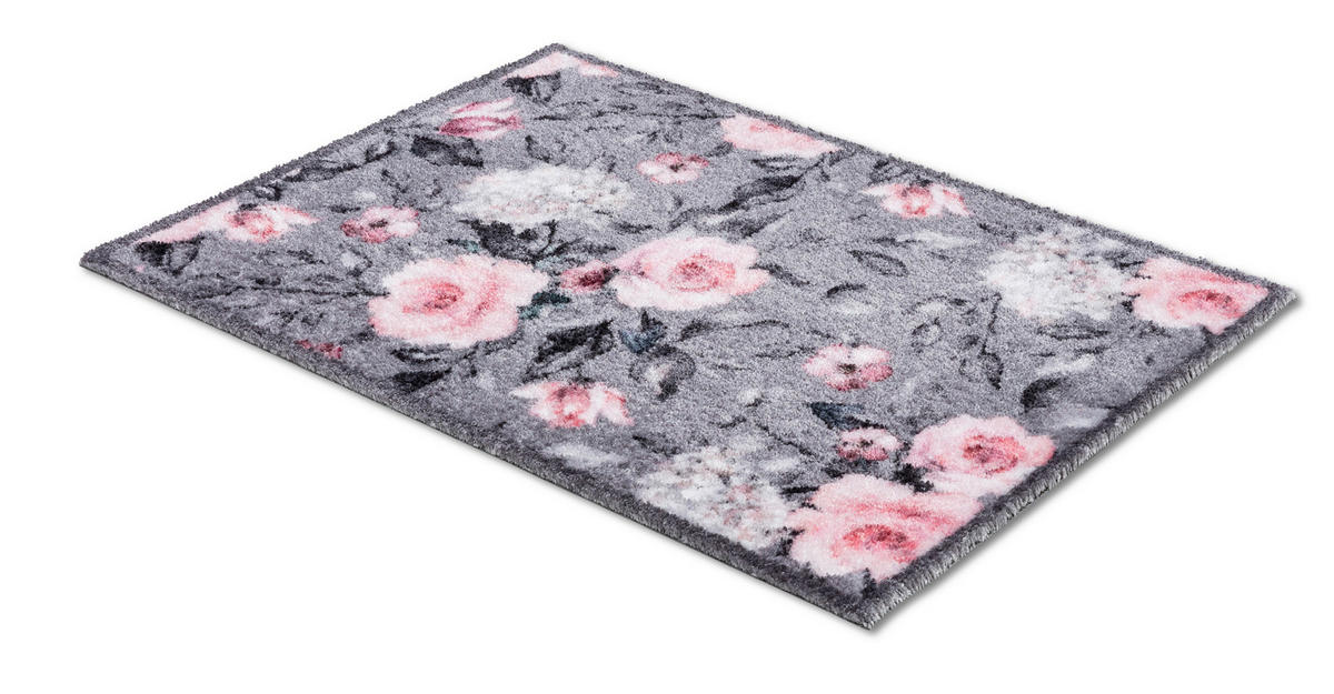 DVEŘNÍ ROHOŽKA, 50/70 cm - šedá/bílá, Trend, textil (50/70cm) - Esposa