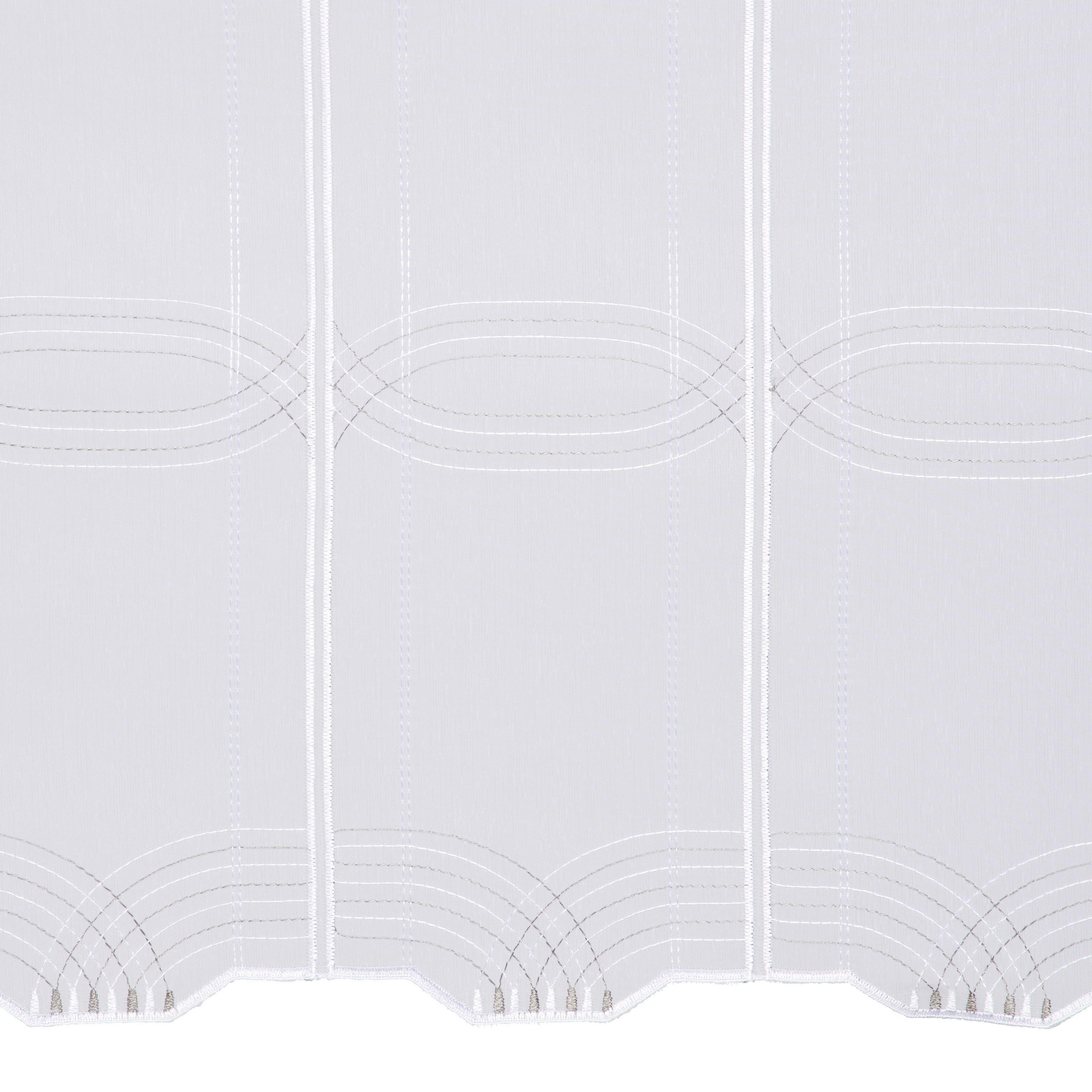 ZÁCLONA KRÁTKÁ, poloprůhledné, 60 cm - světle šedá, Konvenční, plast (60cm) - Esposa