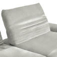 ECKSOFA  in Teddystoff Hellgrau  280/170-195 cm  - Hellgrau/Schwarz, Design, Textil/Metall (280/170-195cm) - Dieter Knoll