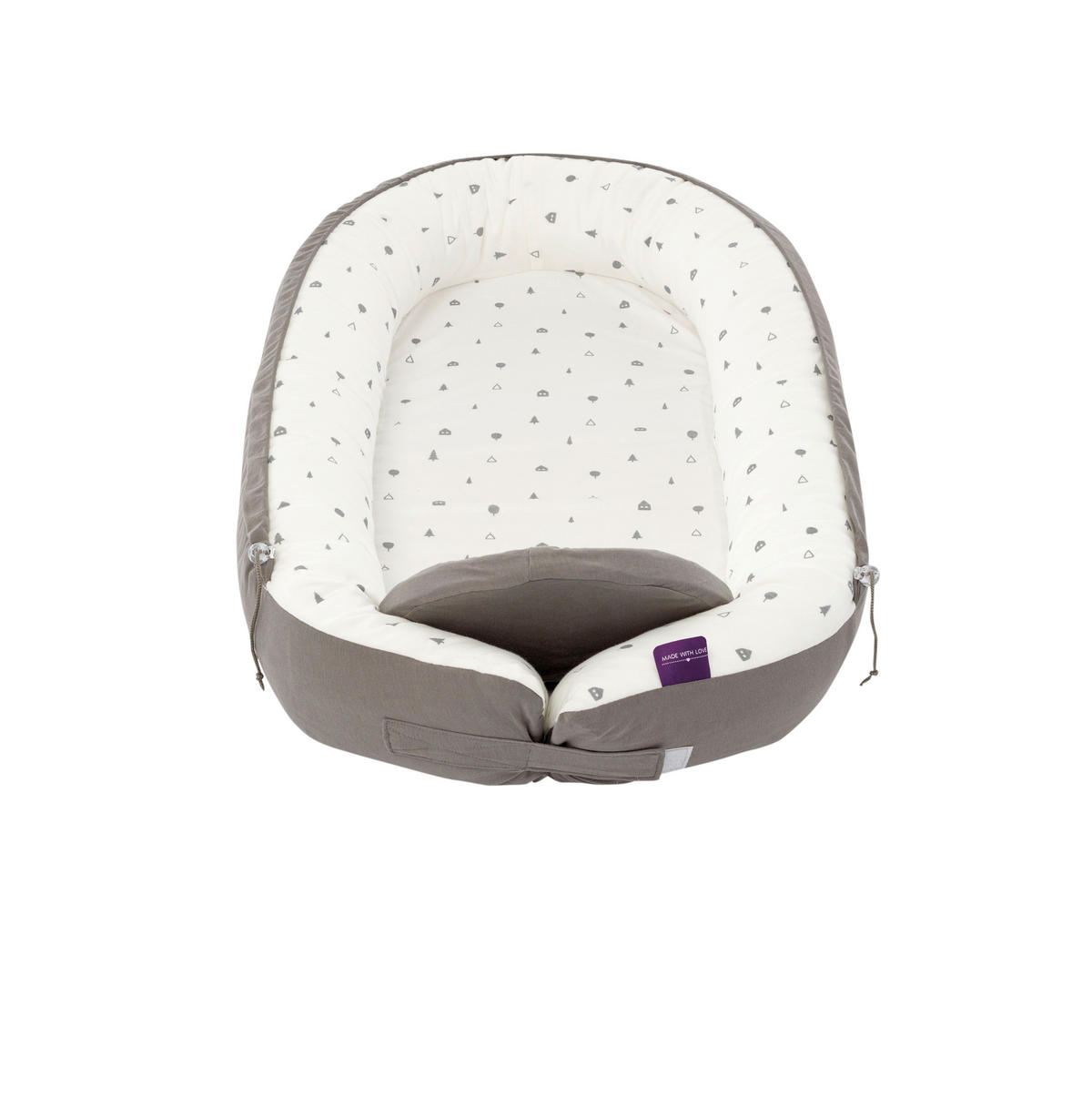 KUSCHELNEST Home Premium  84/47/13 cm   - Dunkelgrau/Weiß, Basics, Textil (84/47/13cm) - Träumeland