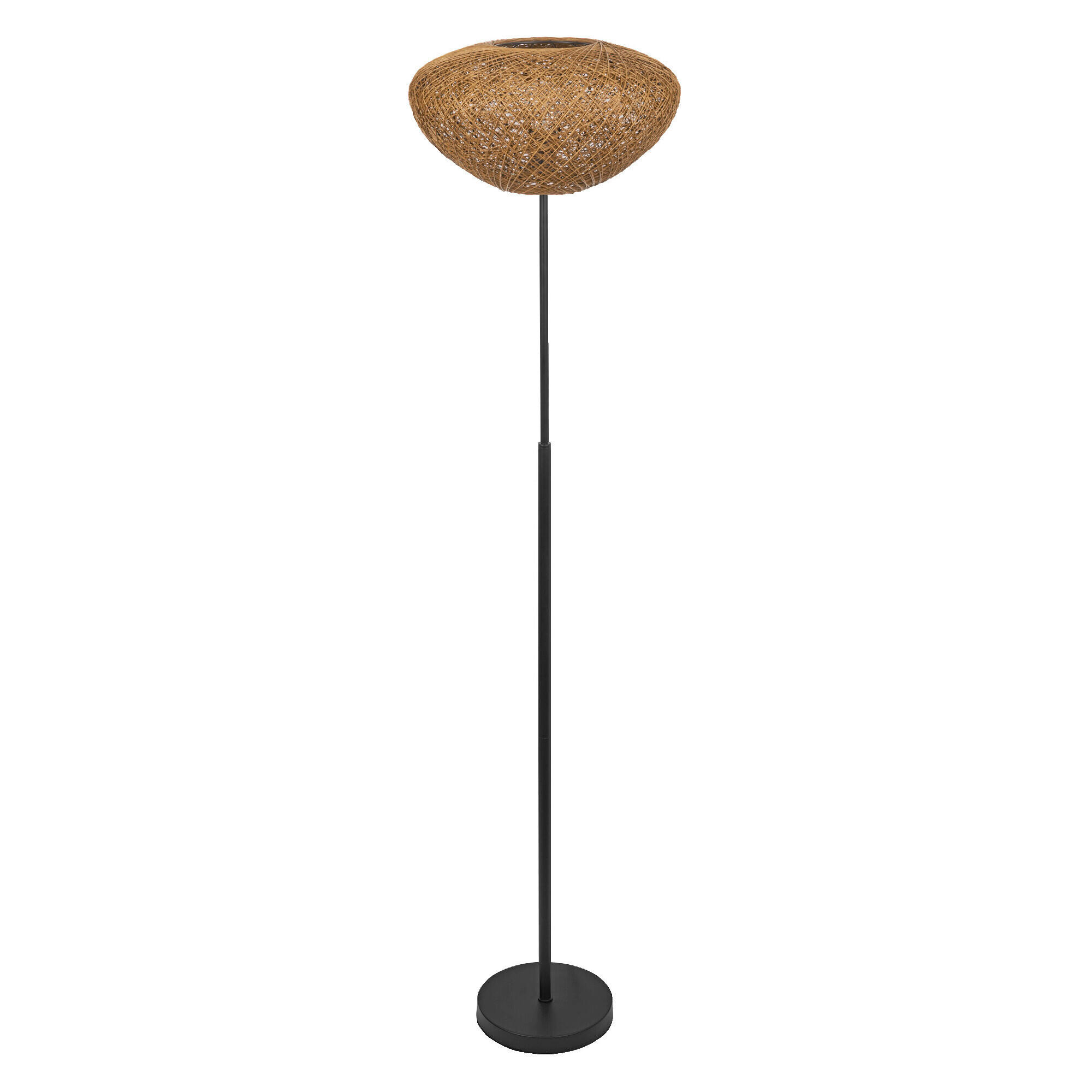 STEHLEUCHTE 39.5/163 cm    - Beige, Natur, Papier/Metall (39.5/163cm) - Osram