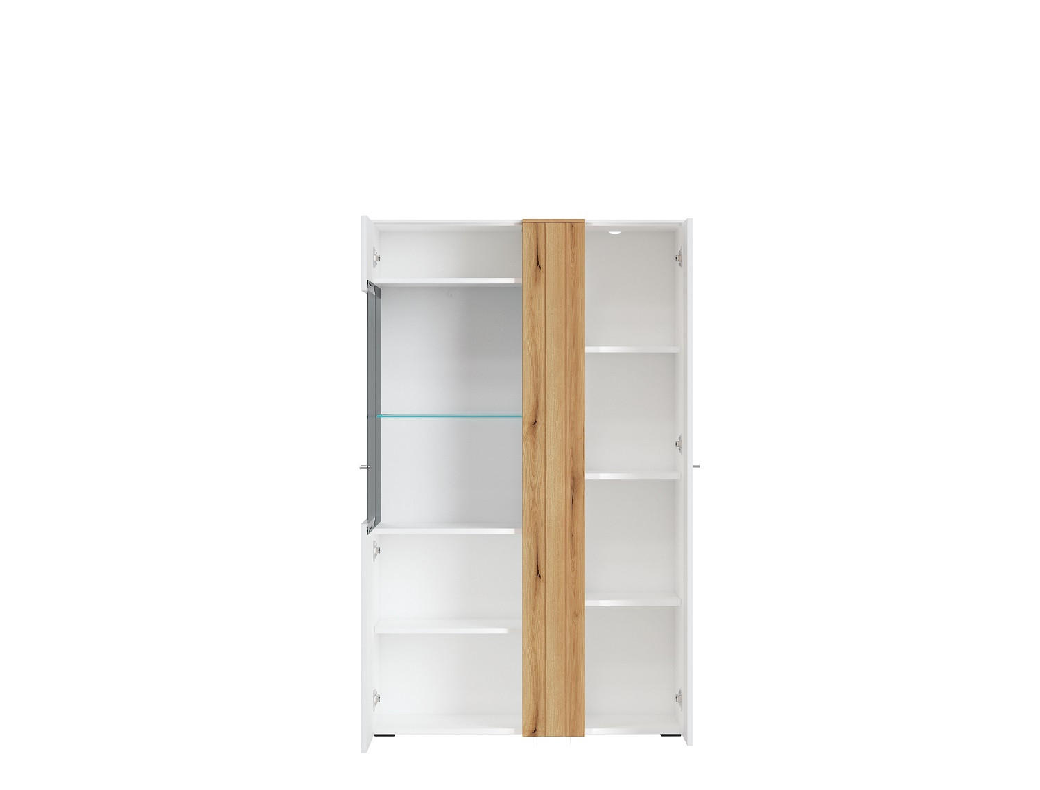 VITRÍNA, 94/152/45 cm - Konventionell, kov/kompozitné drevo (94/152/45cm) - Hom`in