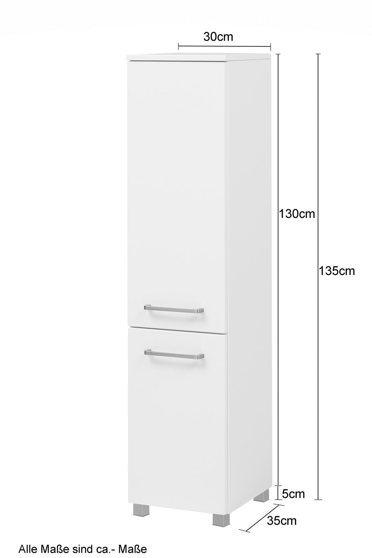 BADEZIMMER  in 110 cm  - Eichefarben/Grau, Konventionell, Glas/Holzwerkstoff (110cm) - Held