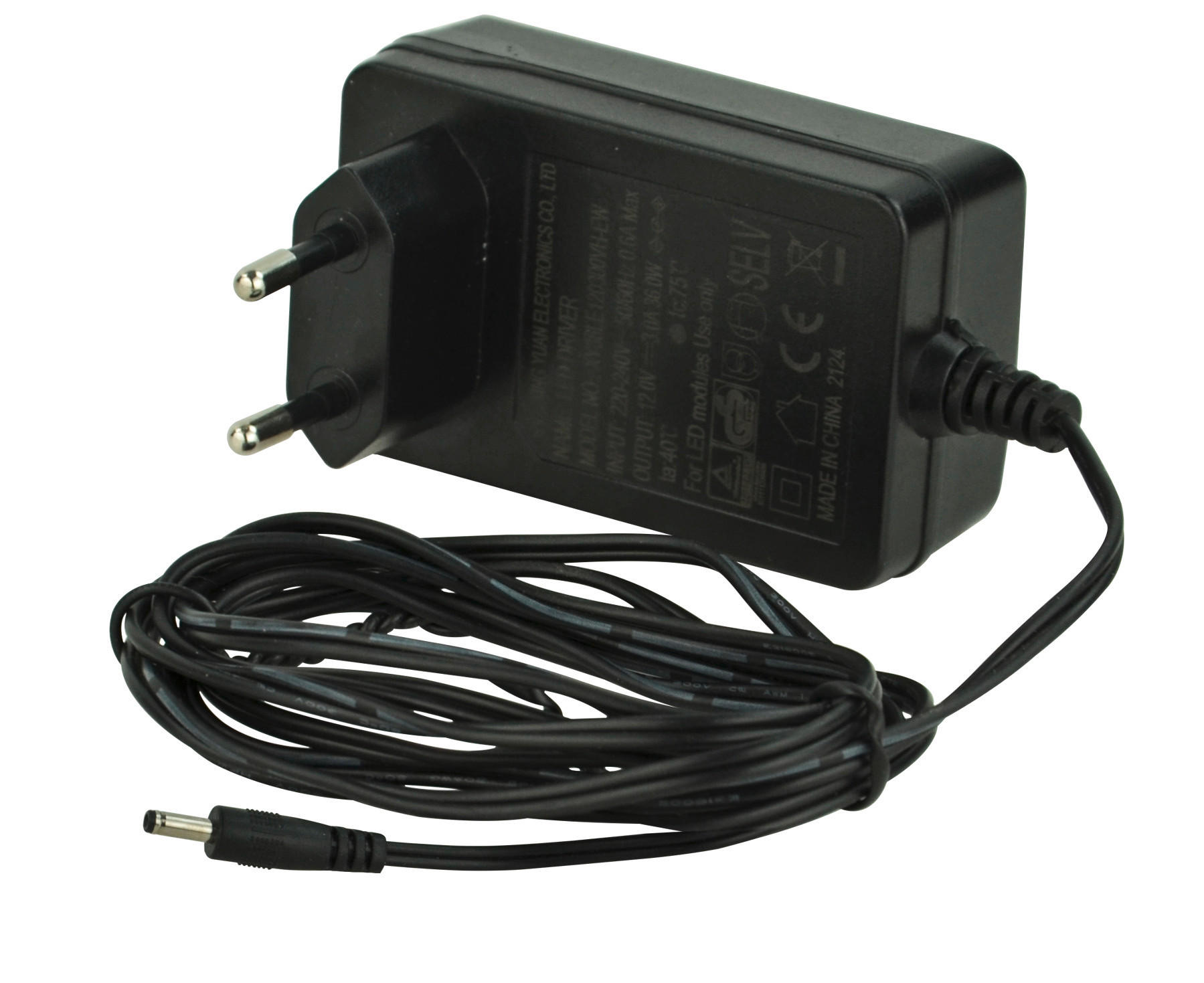 NETZADAPTER Plan   - Schwarz, Basics, Kunststoff