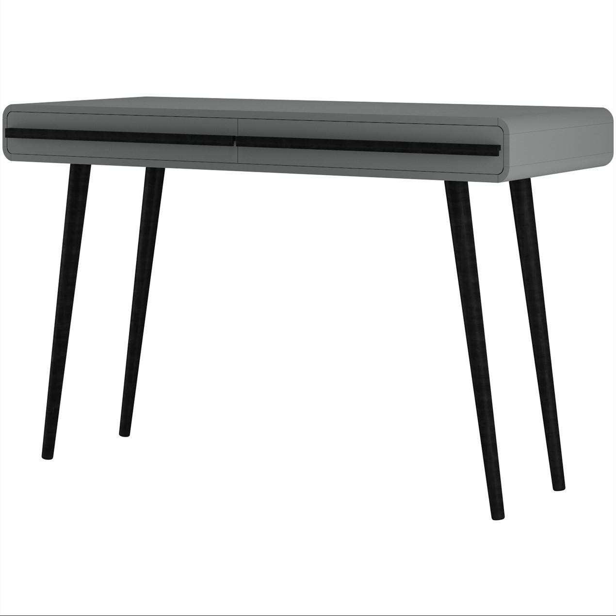 E-shop MID.YOU PÍSACÍ STÔL, čierna, farba duba, 50/120/77 cm