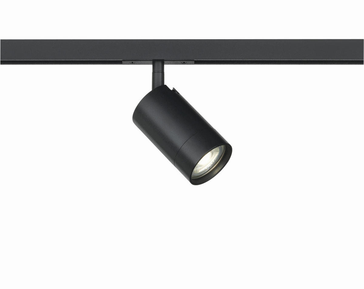 SCHIENENSYSTEM-STRAHLER 5,6/9,5 cm  - Schwarz, Basics, Metall (5,6/9,5cm) - Fischer & Honsel