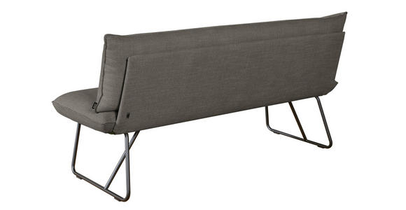 SITZBANK 180/90/70 cm  in Braun  - Schwarz/Braun, Design, Textil/Metall (180/90/70cm) - Dieter Knoll