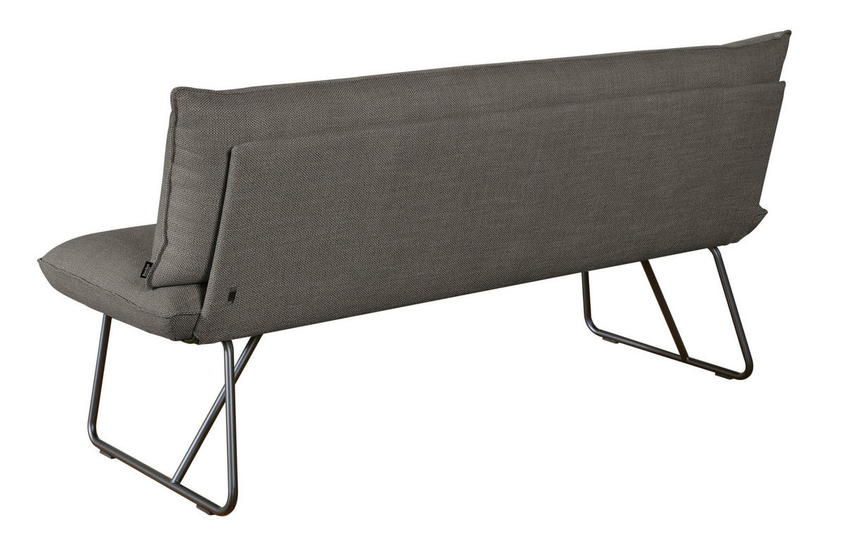 SITZBANK 180/90/70 cm  in Braun  - Schwarz/Braun, Design, Textil/Metall (180/90/70cm) - Dieter Knoll