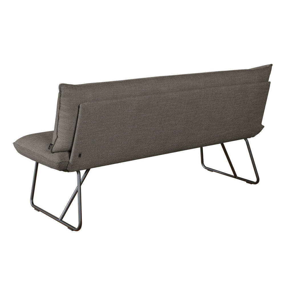 Thumbnail - Dieter Knoll Sitzbank, Braun, Metall, Textil, 2-Sitzer, 180x90x70 cm, Goldenes M, Lederauswahl, Stoffauswahl, Typenauswa...