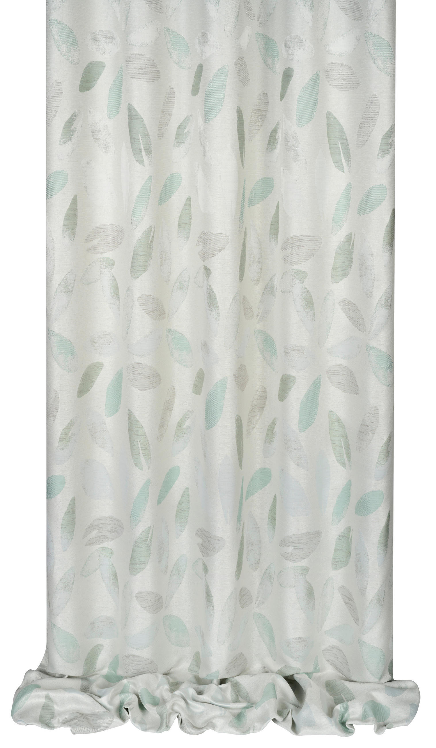 VORHANGSTOFF per lfm halbtransparent  - Türkis, KONVENTIONELL, Textil (140cm) - Esposa