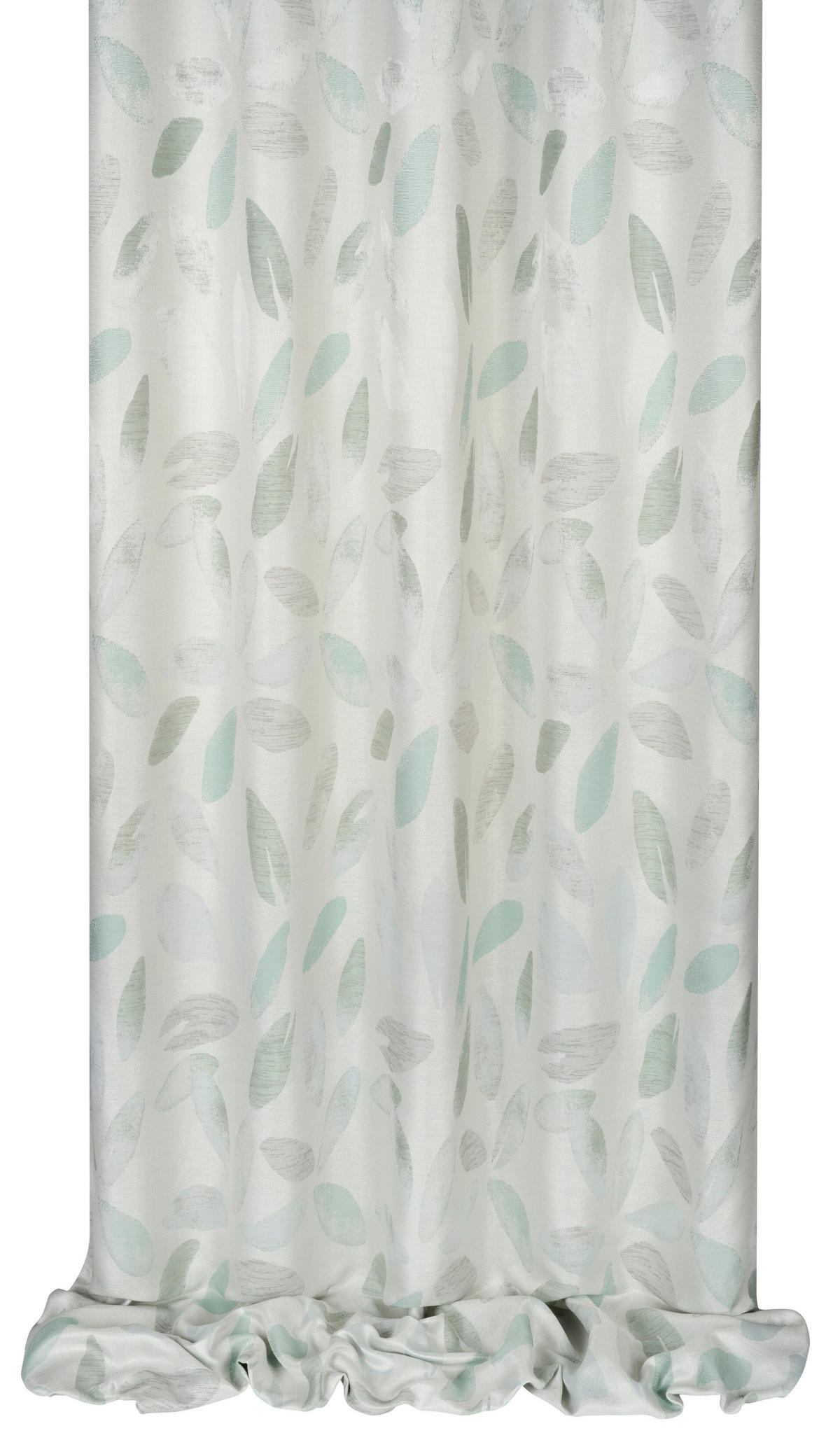 VORHANGSTOFF per lfm halbtransparent  - Türkis, KONVENTIONELL, Textil (140cm) - Esposa