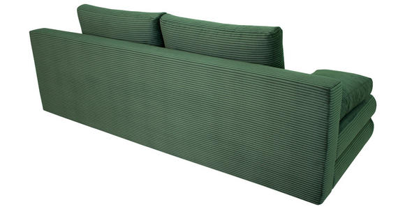 SCHLAFSOFA Taras  mit Stoffauswahl Cord Grün  - Schwarz/Grün, Design, Kunststoff/Textil (197/77/81cm) - Xora
