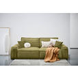 SCHLAFSOFA Webstoff Dunkelgrün  - Dunkelgrün/Schwarz, KONVENTIONELL, Kunststoff/Textil (256/83/115cm) - Carryhome