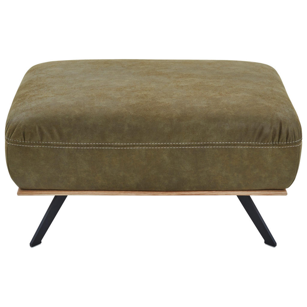 Thumbnail - Voleo Hocker, Grün, Textil, 90x45x68 cm, Fußauswahl, Stoffauswahl, Wohnzimmer, Hocker, Sitzhocker