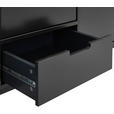 LOWBOARD in 180/58/40 cm - Schwarz/Grau, Design, Holzwerkstoff/Metall (180/58/40cm) - Novel