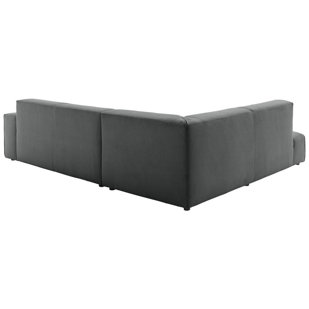 Thumbnail - Pure Home Lifestyle Ecksofa, Anthrazit, Textil, 3-Sitzer, Ottomane links, L-Form, 270x210 cm, Goldenes M, Oeko-Tex® Stan...