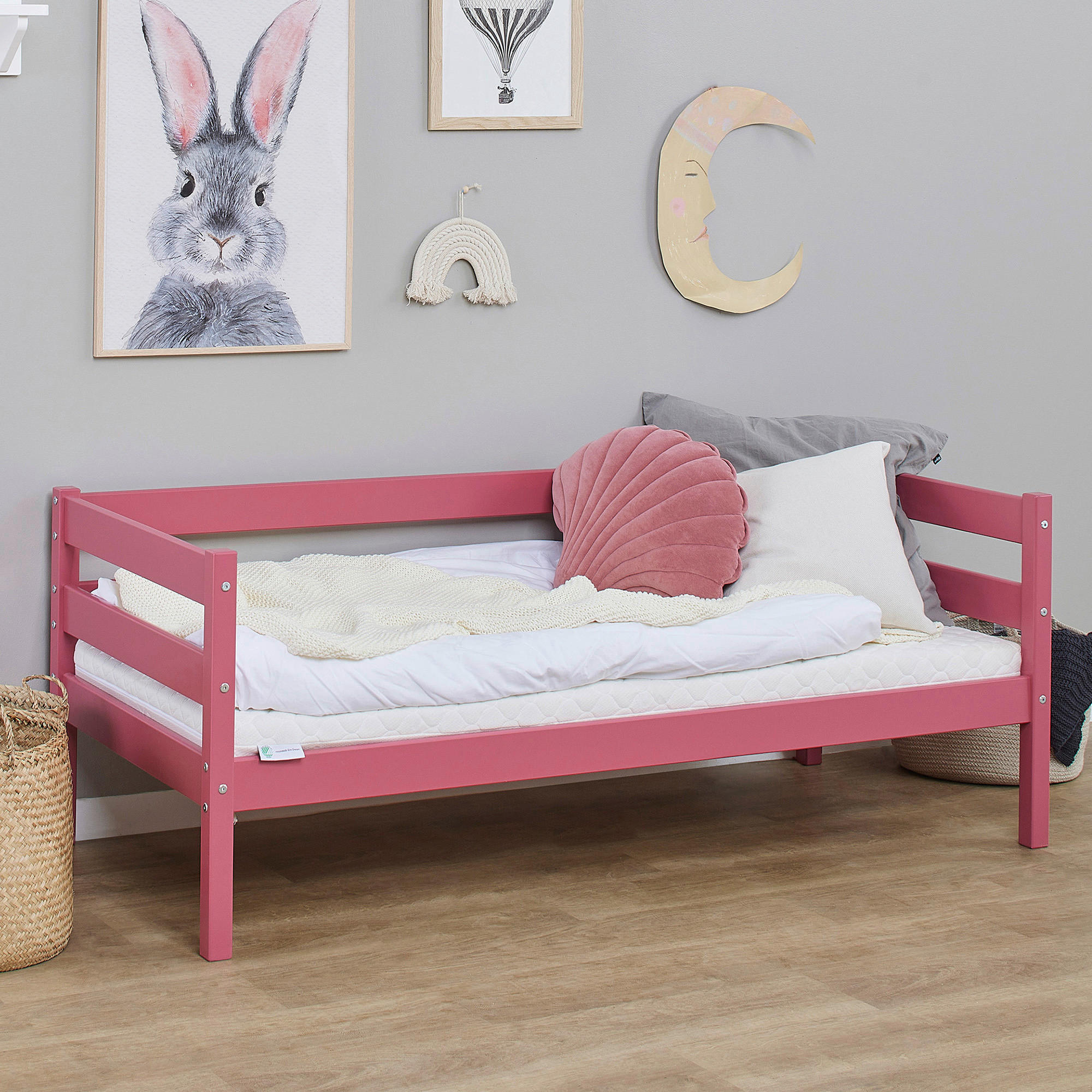 KINDER-/JUNIORBETT - Pink, MODERN, Holz (70/160cm) - MID.YOU