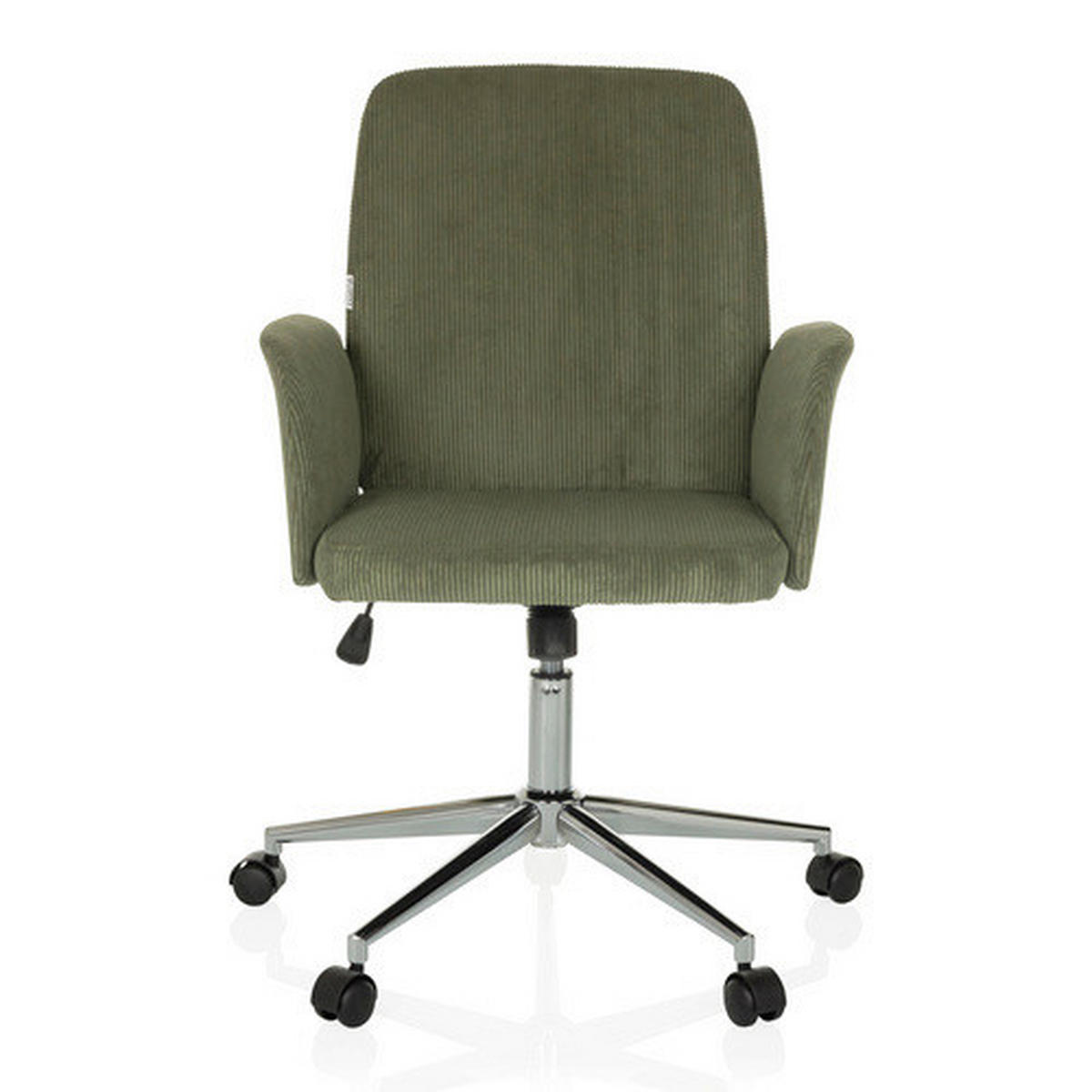 OTOČNÁ ŽIDLE, manšestr, zelená - barvy stříbra/zelená, Moderní, kov/textil (70/93 - 103/70cm) - MID.YOU