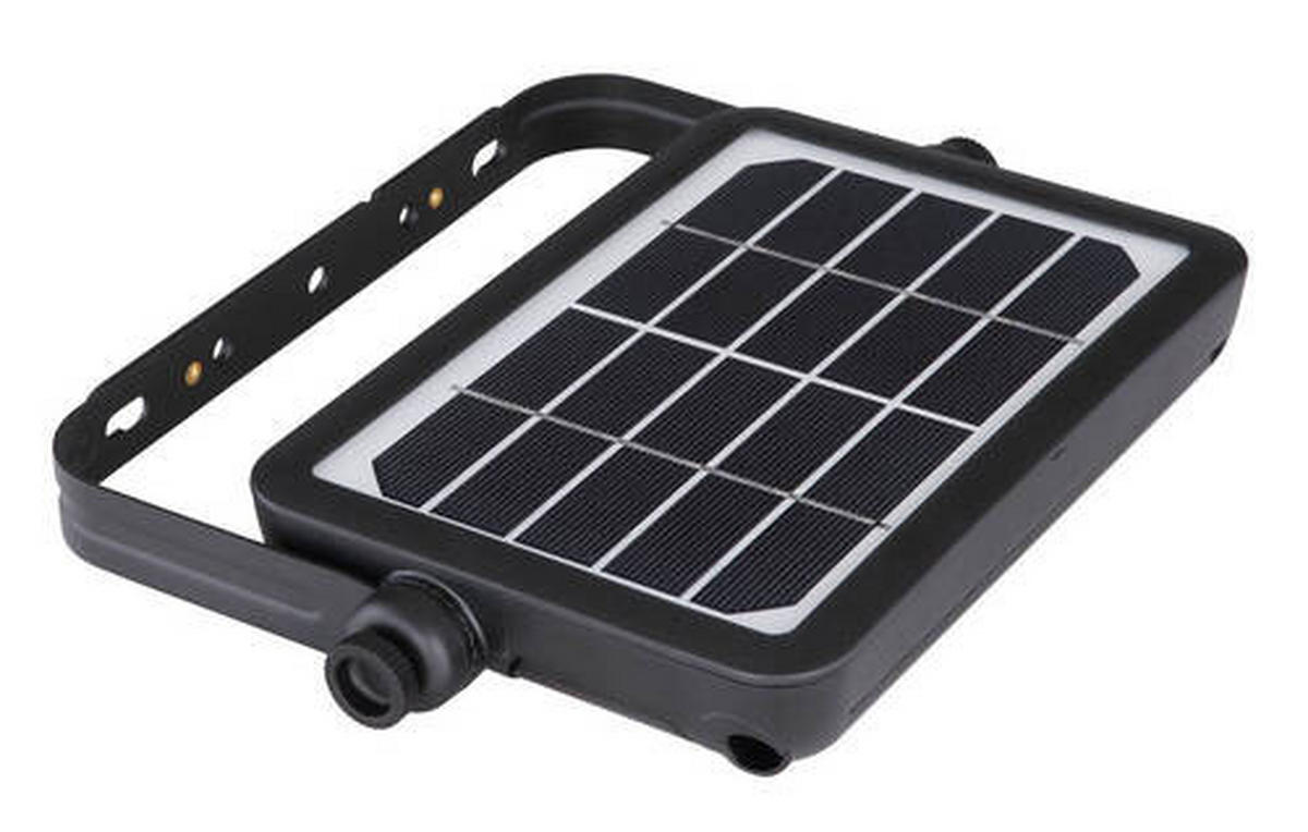 SOLARLEUCHTE 23,2/15/3,4 cm   - Schwarz, Basics, Kunststoff (23,2/15/3,4cm) - Globo