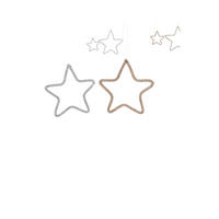 DEKOSTERN - Silberfarben/Goldfarben, Basics, Kunststoff/Metall (13/,05/13cm)