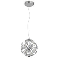LED-HÄNGELEUCHTE VIRINA 28/150 cm   - Klar/Chromfarben, KONVENTIONELL, Glas/Metall (28/150cm) - Globo