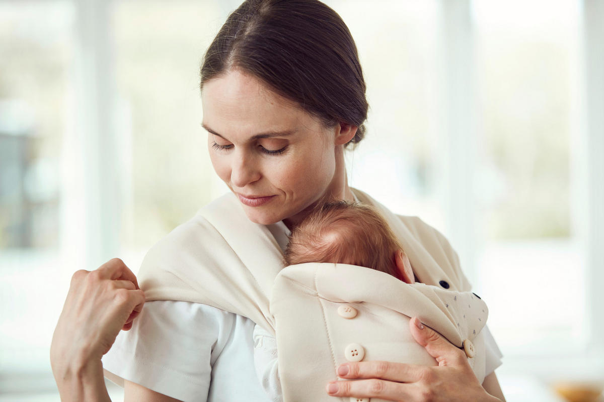 KENGURU  NEWBORN HAVEN  antracit  - antracit, Basics, tekstil (0,8kg) - Besafe