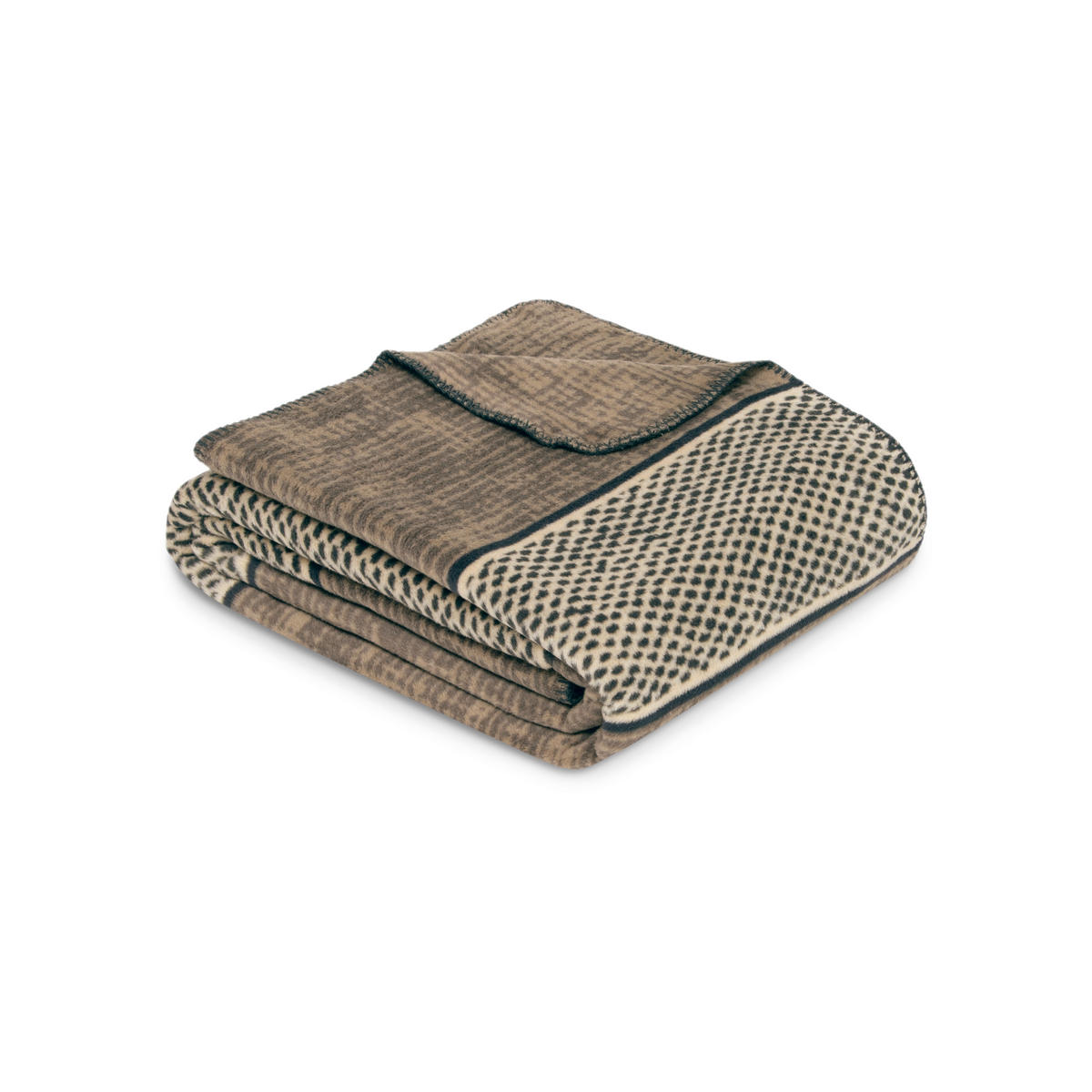 DECKE 150/200 cm  - Braun, Basics, Textil (150/200cm) - Ibena