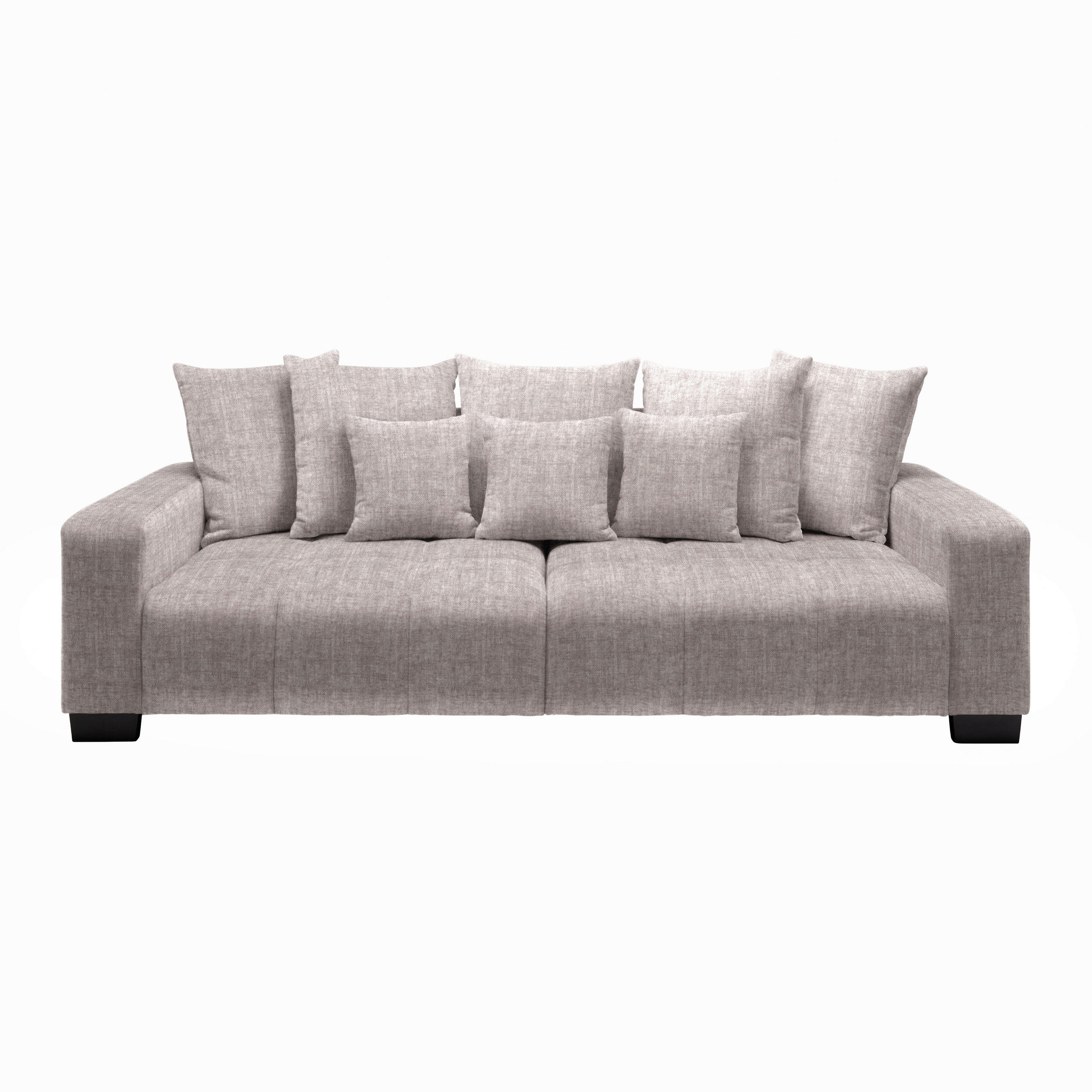 BIG SOFFA i taupe  - svart/taupe, Modern, trä (246/93/124cm) - MID.YOU