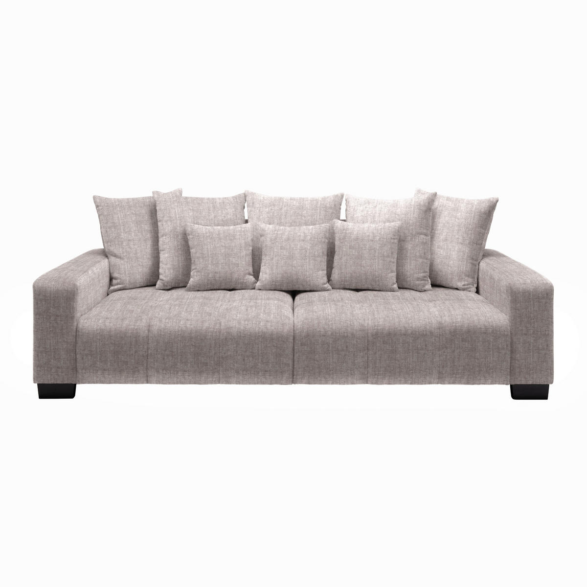 BIG SOFFA i taupe  - svart/taupe, Modern, trä (246/93/124cm) - MID.YOU