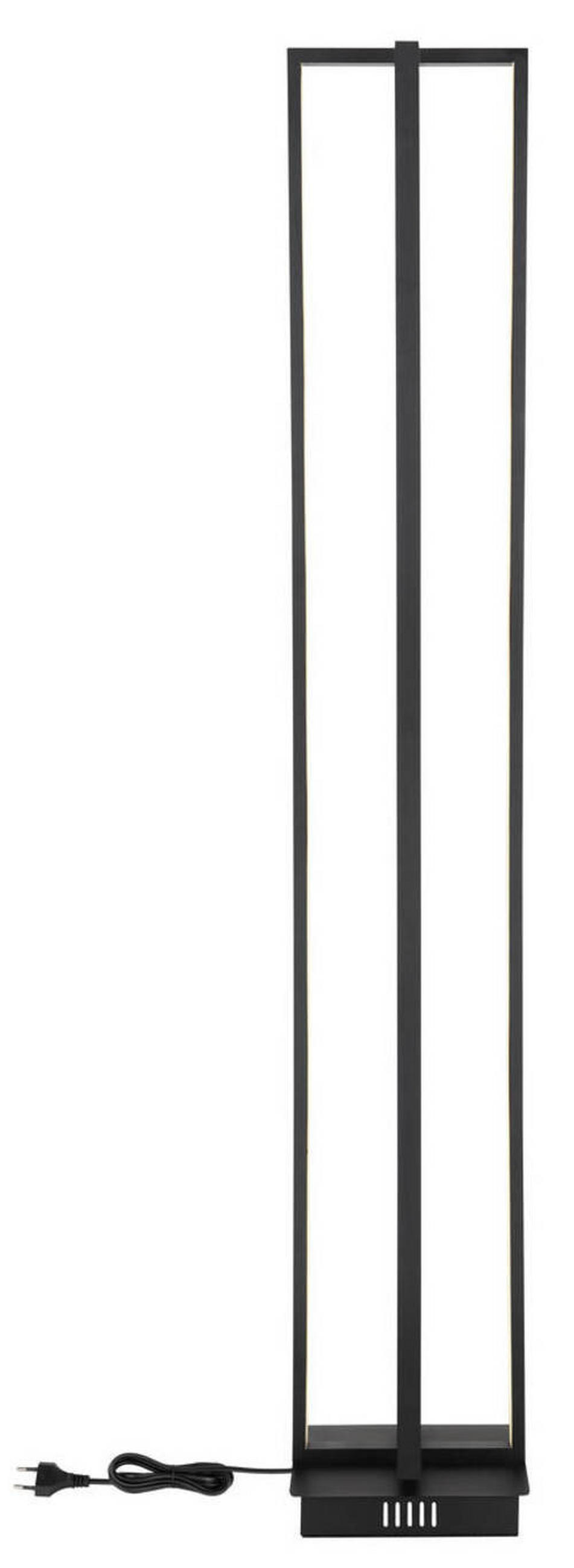 LED-GOLVLAMPA 20/20/123 cm    - opal/svart, Design, metall/plast (20/20/123cm) - Globo