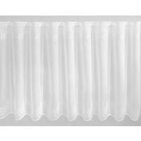 VITRÁZSFÜGGÖNY 45 cm  - fehér, Basics, textil (45cm)