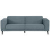 3-SITZER-SOFA OSLO_LZ in Webstoff Blaugrau  - Blaugrau/Schwarz, Design, Holz/Textil (218/77/93cm) - MID.YOU