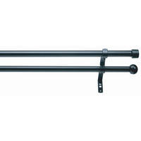 KOMPLET GARNIŠNA crna metal - crna, Osnovno, metal (200-360cm)