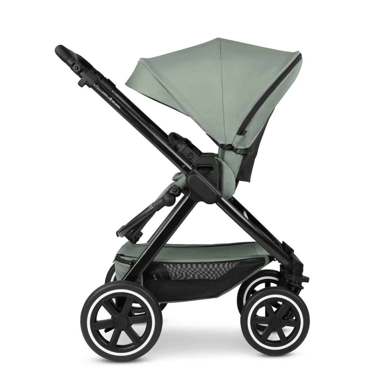 KINDERWAGEN  Samba 2  Pine  - Pastellgrün/Schwarz, Basics, Textil/Metall (60/108/88cm) - ABC Design