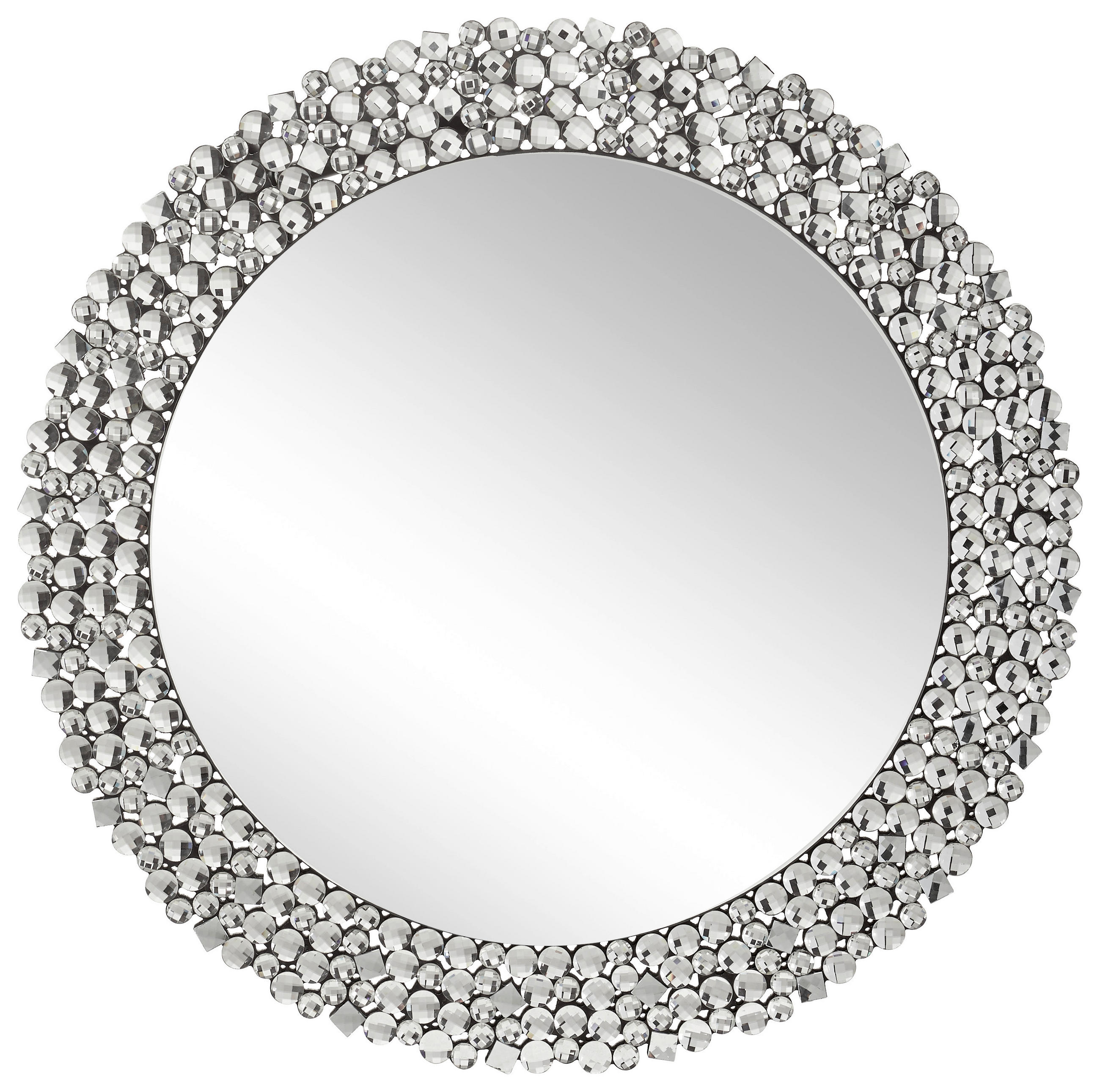 WANDSPIEGEL 80/80/1,9 cm    in rund  - Silberfarben, Design, Glas/Holzwerkstoff (80/80/1,9cm) - Xora