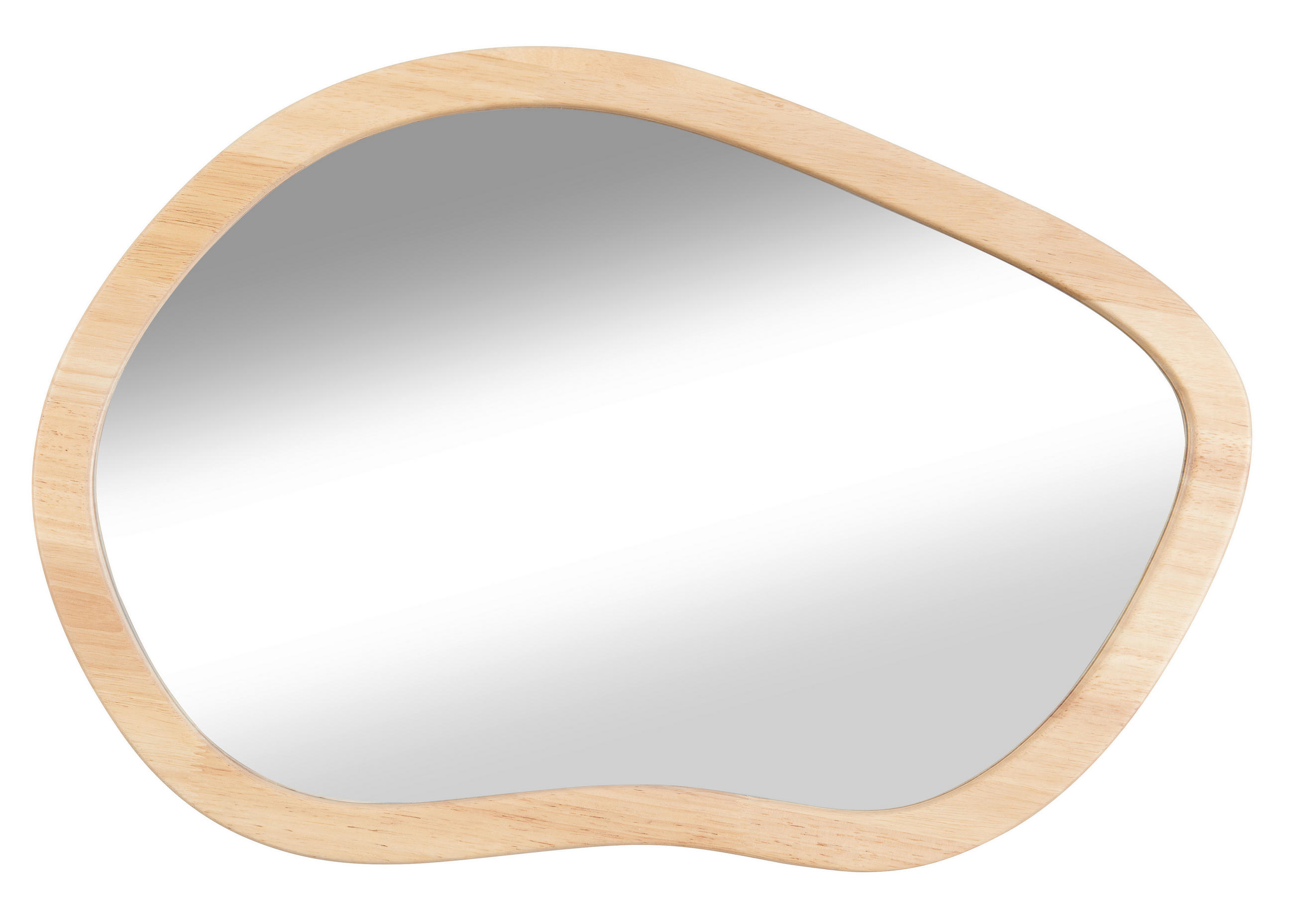 NÁSTENNÉ ZRKADLO 58/1,2/40 cm  - Natur, drevo/sklo (58/1,2/40cm) - Ambia Home