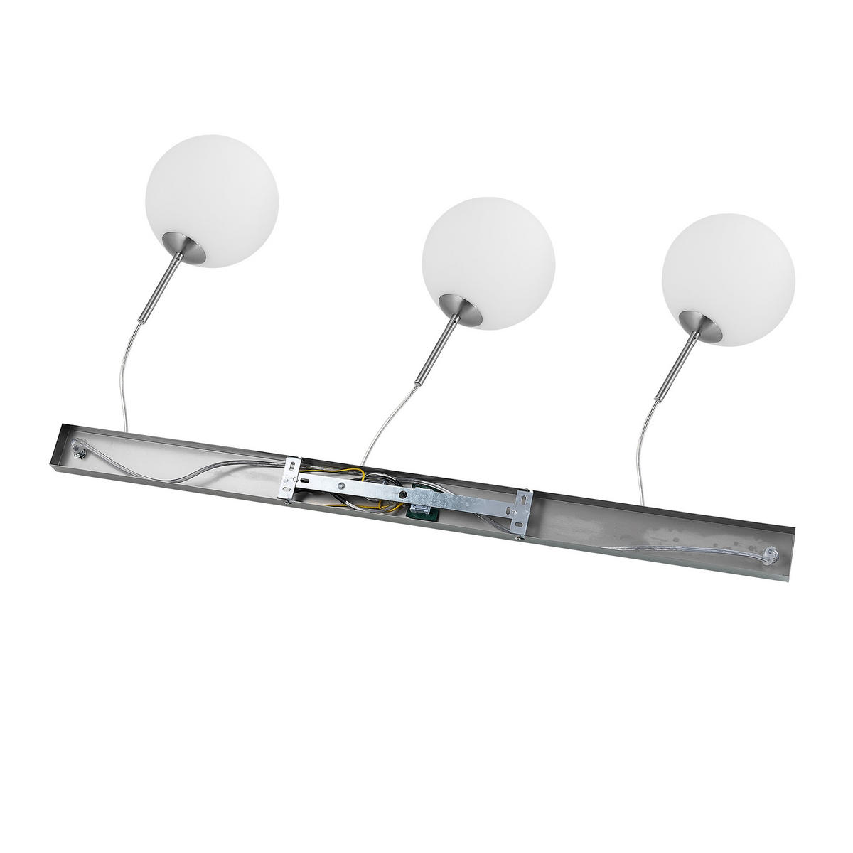 HÄNGELEUCHTE Leonie 110/20/150 cm   - Opal, Basics, Glas/Metall (110/20/150cm) - Novel