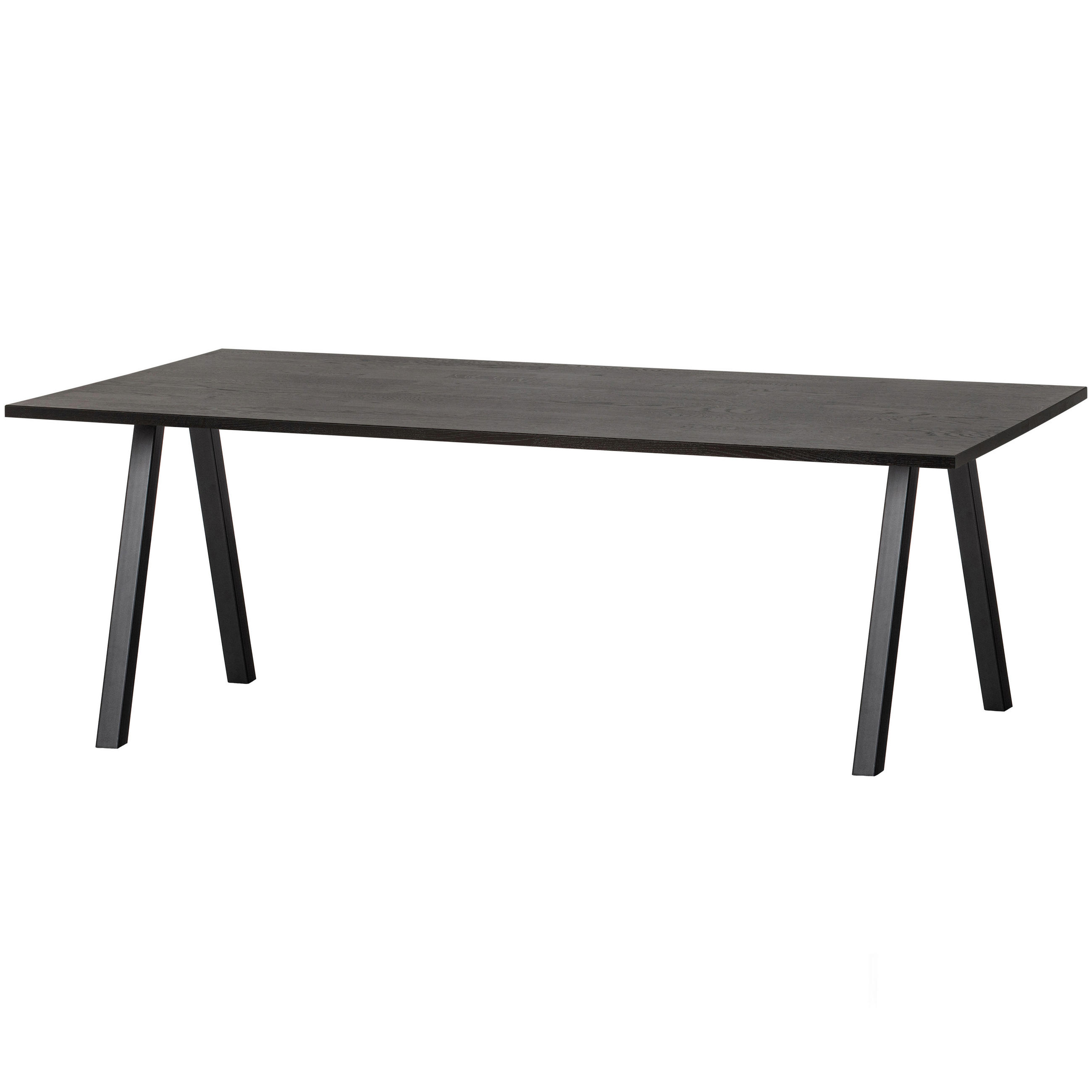 ESSTISCH in Holz, Metall 220/90/75 cm  - Schwarz, MODERN, Holz/Metall (220/90/75cm) - Livetastic