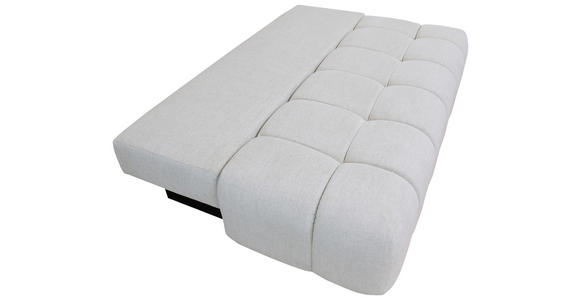 BOXSPRINGSOFA in Chenille Ecru  - Ecru/Schwarz, MODERN, Kunststoff/Textil (210/72/105cm) - Cantus
