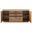 SIDEBOARD 170/81/44 cm  in Eichefarben  - Eichefarben/Anthrazit, KONVENTIONELL, Holzwerkstoff/Metall (170/81/44cm) - Cantus