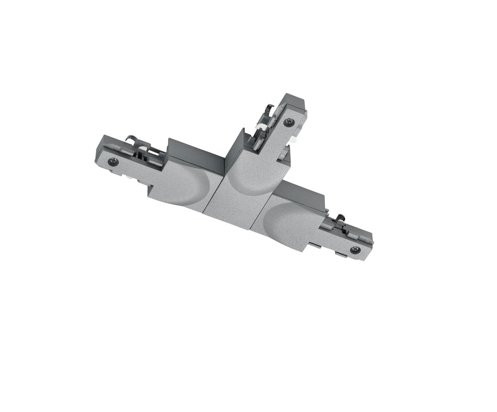 SCHIENENSYSTEM-VERBINDER 17/2/9 cm  - Titanfarben, Basics, Kunststoff (17/2/9cm) - Trio Leuchten