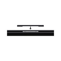 SCHIENENSYSTEM-ABDECKSCHIENE URail 12,5/0,5/1 cm  - Transparent/Schwarz, Basics, Kunststoff (12,5/0,5/1cm) - Paulmann