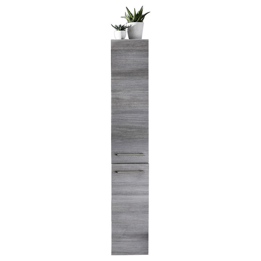 Thumbnail - Sadena Hochschrank, Graphit, Glas, 4 Fächer, 30x168x33 cm, Made in Germany, hängend, Badezimmer, Badezimmerschränke, Hoc...