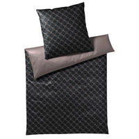 WENDEBETTWÄSCHE Cornflower Double Makosatin 135/200 cm  - Schwarz/Braun, Design, Textil (135/200cm) - Joop!