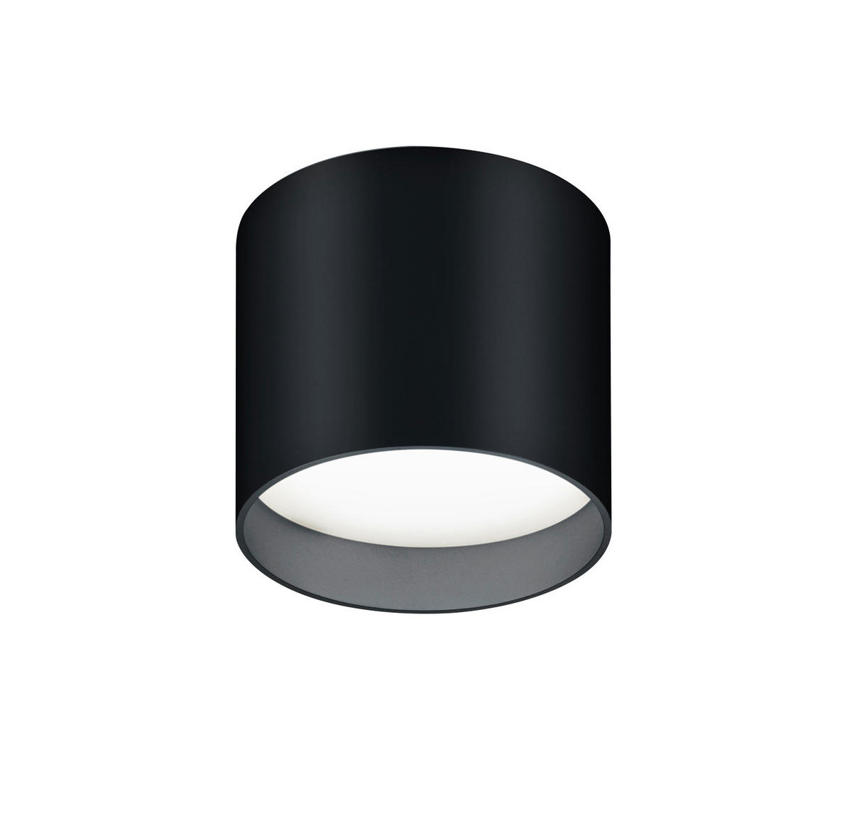 LED-DECKENLEUCHTE 10/8,5 cm   - Schwarz, Design, Glas/Metall (10/8,5cm) - Helestra
