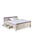 BETT Kiefer massiv 140/200 cm - Weiß/Grau, LIFESTYLE, Holz (140/200cm) - Carryhome