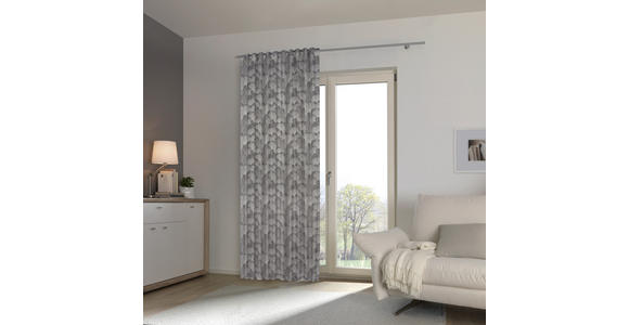 FERTIGVORHANG blickdicht - Grau, Design, Textil (140/245cm) - Esposa