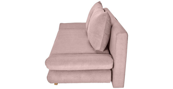 SCHLAFSOFA mit Schlafen auf Sitzhöhe, haustierfreundlicher Bezug Cord Altrosa - Buchefarben/Altrosa, KONVENTIONELL, Holz/Textil (200/75/85cm) - Carryhome