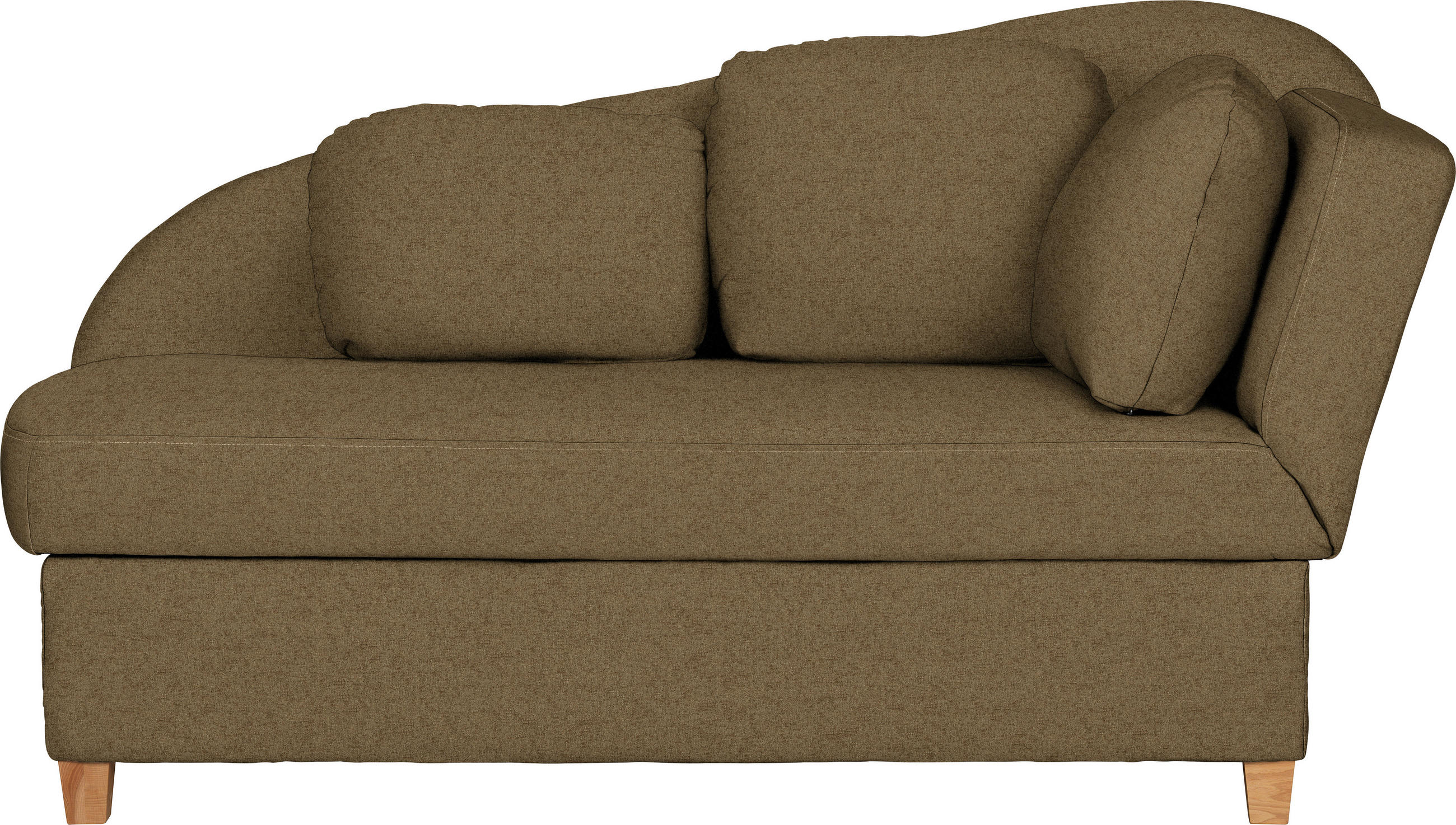 LIEGE in Chenille, Flachgewebe Olivgrün  - Olivgrün, Lifestyle, Holz/Textil (180/97/85cm) - Novel