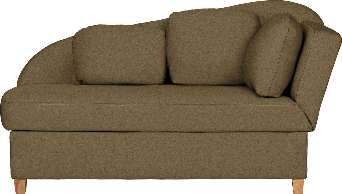 LIEGE in Chenille, Flachgewebe Olivgrün  - Olivgrün, Lifestyle, Holz/Textil (180/97/85cm) - Novel